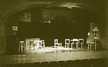 empty stage set